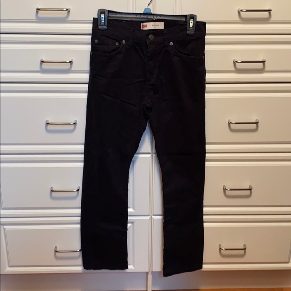 Boys Levi’s 511 Slim Black Pants
